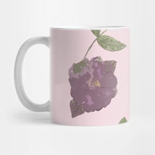 watercolour pink flowers watercolor purple flowers pink and purple flowers Mug